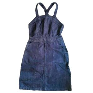 Universal Thread Dark Blue Jeans Denim Overalls Dress Size Small